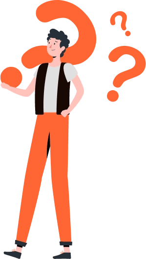 man with question